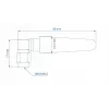 Teltonika LTE Antenna 003R-00296, 5dBi, SMA-Male, Angled