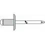 Blind Rivet GESIPA 5x20 mm Large Flange, K14, for 14.0–15.0 mm Grip Range, Pack of 250