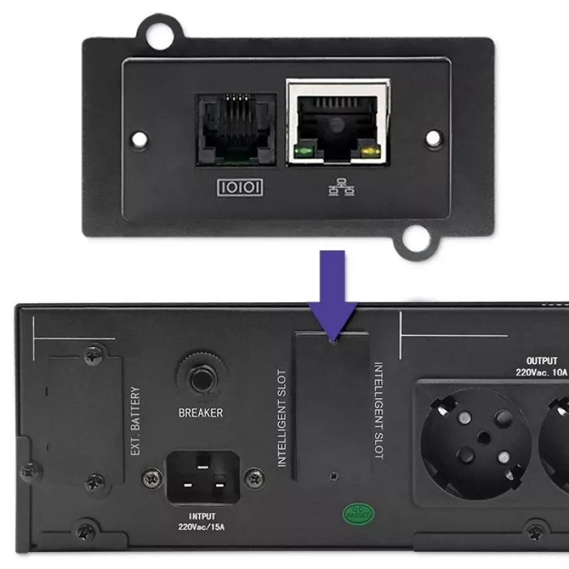 UPS QOLTEC 53946 Line Interactive 2 kVA uninterruptible power supply