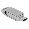 USB Flash Drive DeLOCK 64GB USB-C Type-A Swivel Metal Housing