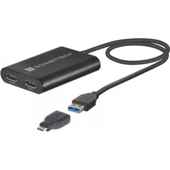 USB graphics adapter Sonnet USB3-DHDMI — up to 3840 x 2160, USB 3.0, black