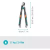 Gardena loppers TeleCut Pro S Grey/turquoise 52cm - 67cm (12040-88)