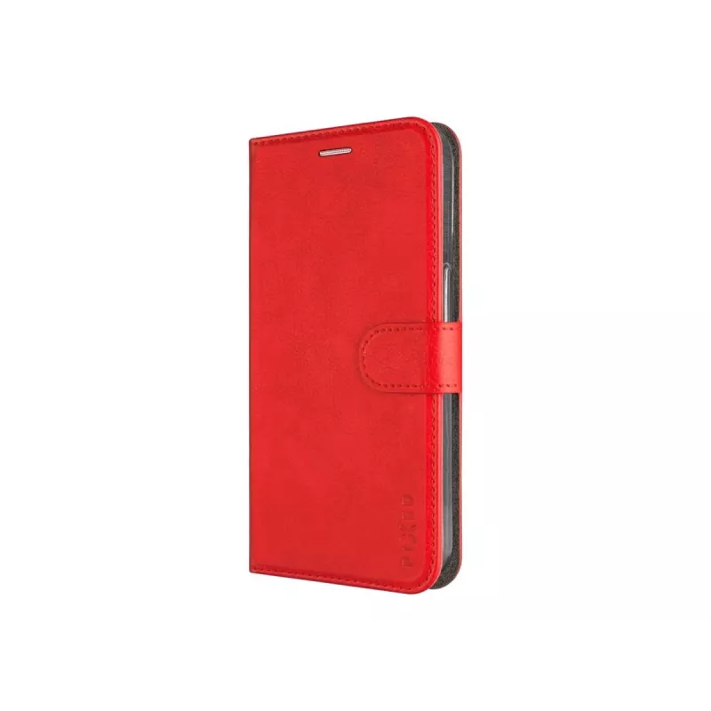 FIXED leather book case for Samsung Galaxy A36 5G — red, front-and-back protection, precise cutouts