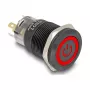 Switch DELOCK 22023 19 mm 12 V with 5 solder connections