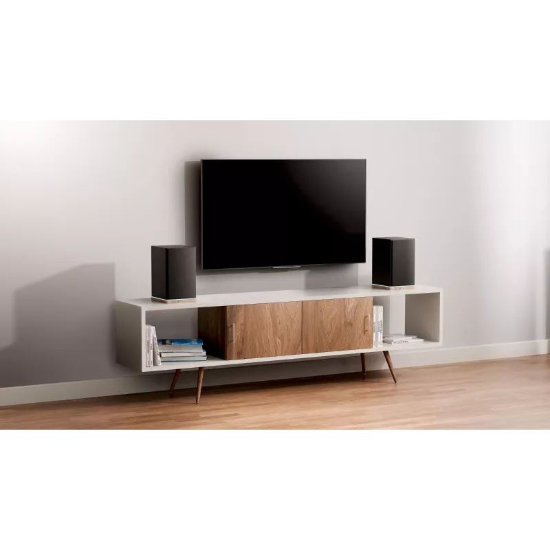 Shelf Speakers Teac BS-60BK LED Black — Bluetooth, 2×90W, RCA, USB, Optical, Bass‑Reflex, Remote