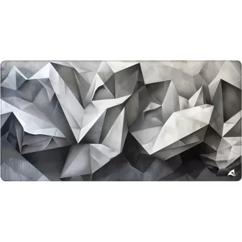 Gaming mouse pad Sharkoon SKILLER SGP40 D17, abstract crystalline design, grey/white, 1000 x 500 mm