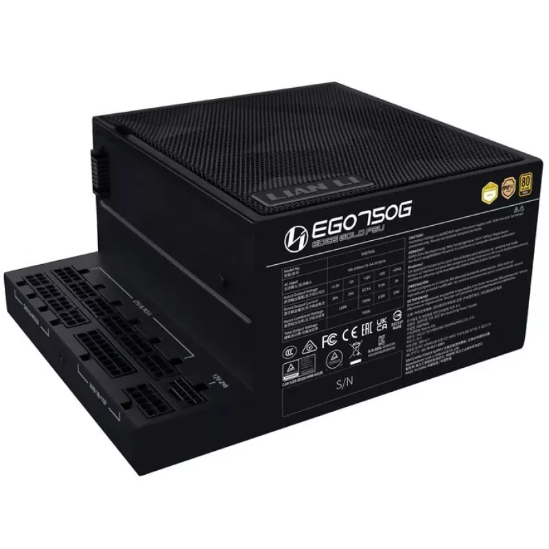 Power supply LIAN LI EDGE GOLD 750 — 750W, 80 PLUS Gold, active PFC