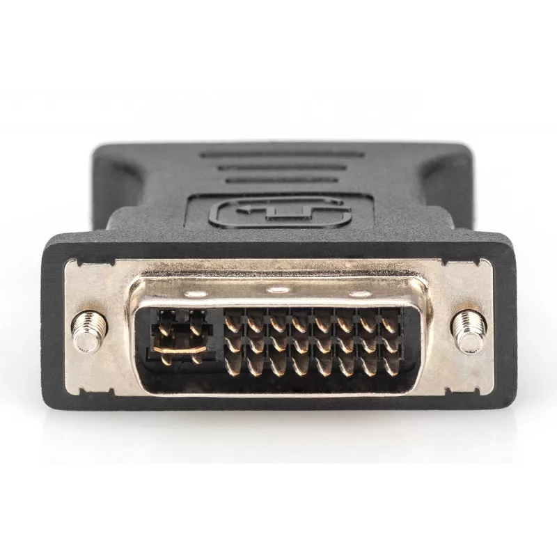 Assmann DVI adapter. DVI(24+5) - HD15 M/F. DVI-I dual link. bl (AK-320504-000-S)