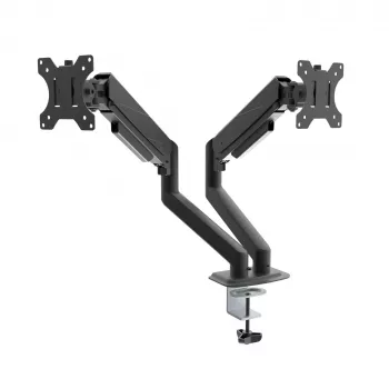Akyga AK-MB-06 Dual Monitor Desk Mount, Gas Spring Arms, 15-32 inch, 2x 10 kg, VESA 75x75 / 100x100, Black