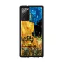Protective phone case iKins for Samsung Galaxy Note 20, black “Cafe Terrace”