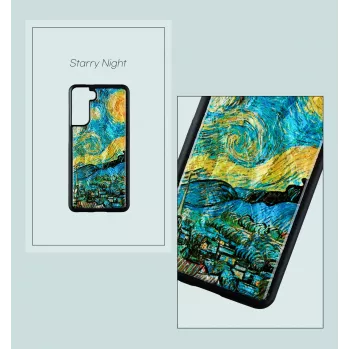 Protective case iKins for Samsung Galaxy S21+ — starry night black