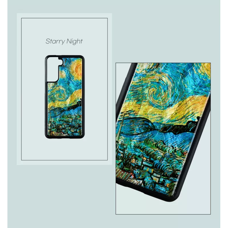 Protective case iKins for Samsung Galaxy S21+ — starry night black