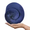 Travel neck pillow Qmed DRQE3J1CDXUXP — contoured ergonomic PU foam, 240×230×125 mm, density 45 kg/m³, garnet