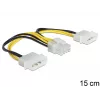 Internal Power Cable DeLOCK 83410 0.15m EPS 8-pin Molex 3-pin