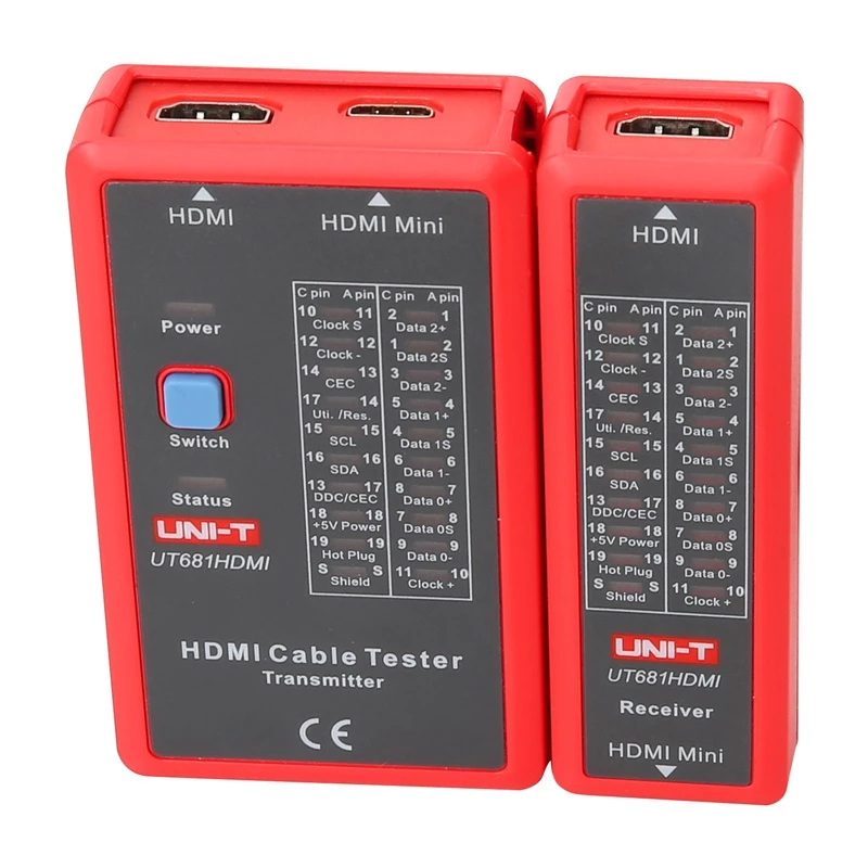 HDMI cable tester No name UT681HDMI — HDMI continuity and wiring verification