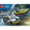LEGO City playset 60415 Police Car and Muscle Car Chase — 213 pieces, 2 minifigures, age 6+