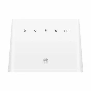 Wireless tabletop router HUAWEI B311-221 Single-band 2.4 GHz Wi‑Fi 4 (802.11n), Gigabit Ethernet, 4G LTE, SIM slot, RJ-11, 12V 1A, white