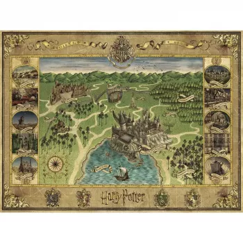 Jigsaw Puzzle Ravensburger Hogwarts Map 1500 pieces – Ravensburger 1500 pcs
