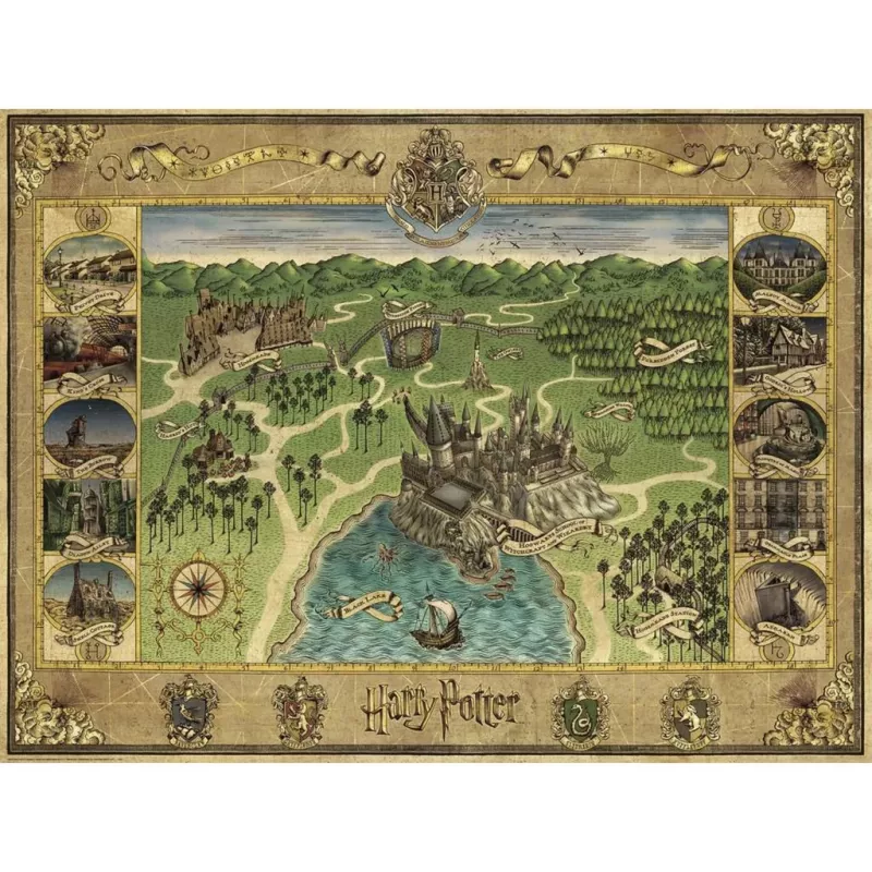 Jigsaw Puzzle Ravensburger Hogwarts Map 1500 pieces – Ravensburger 1500 pcs