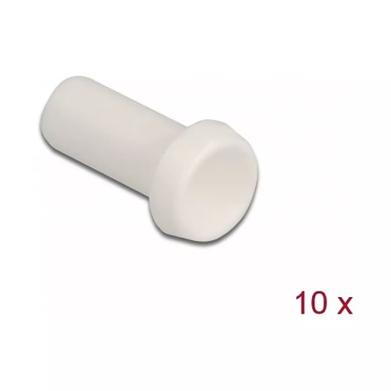 Fiber optic dust cap DeLOCK 86845 10 pieces white