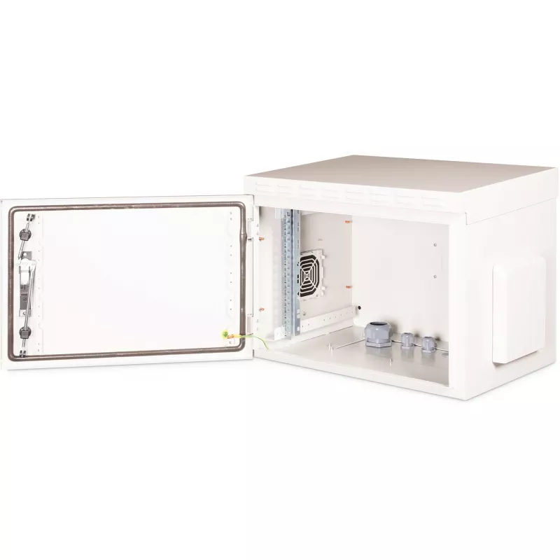 DIGITUS DN-19 07U-I-OD IP55 Outdoor Wall Mount Rack Cabinet 7U 19 inch 600x450x450 mm Grey