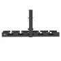 Under-desk cable organizer MACLEAN MC-105 B, steel, adjustable, fits desk thickness 0.5–50 mm, max load 5 kg, black