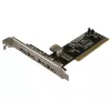 LogiLink PC0028 USB 2.0 PCI Card, 4 External + 1 Internal Port