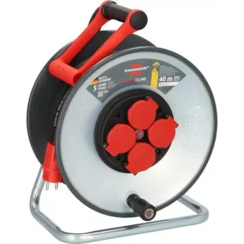 Cord reel Brennenstuhl 9191400110 4 AC outlets 40 m Black Red
