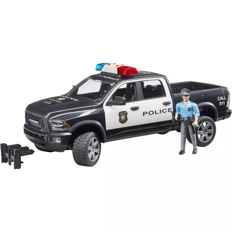 Toy police pickup BRUDER RAM 2500 Police 02505 – scale model, play vehicle