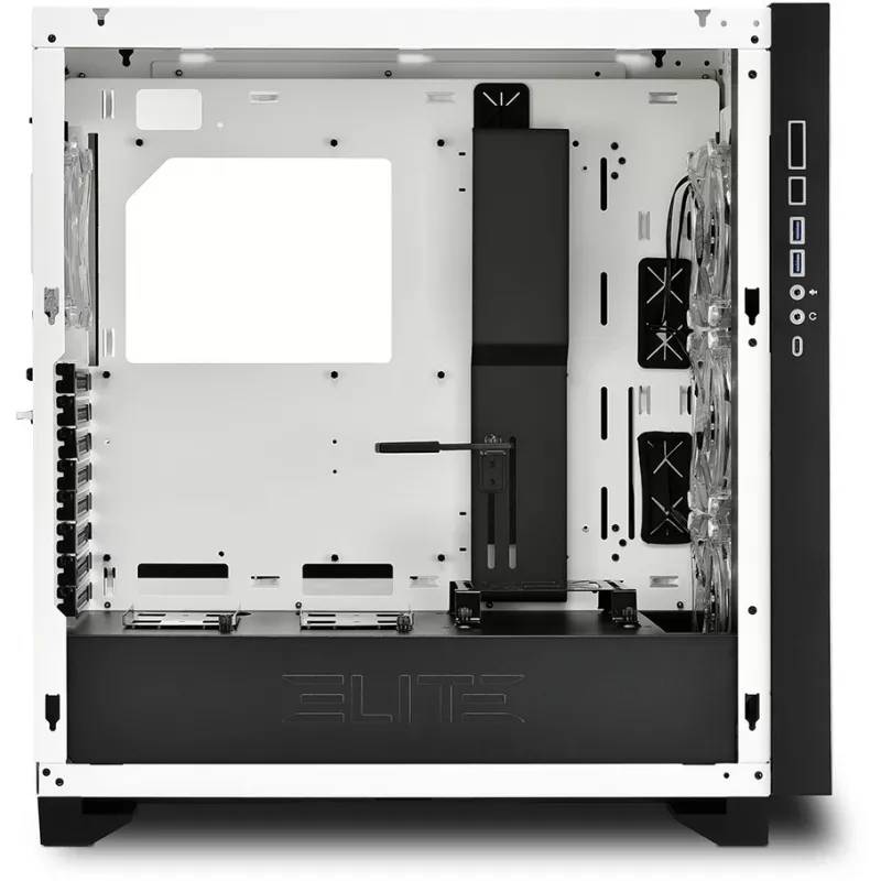 Sharkoon ELITE SHARK CA300H - Tower - PC - White - ATX - EATX - micro ATX - Mini-ITX - Metal - Tempered Glass - Gaming
