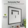 Fixed TV wall mount WENTRONIC Goobay Ultraslim 70822 XL Black for flat screens