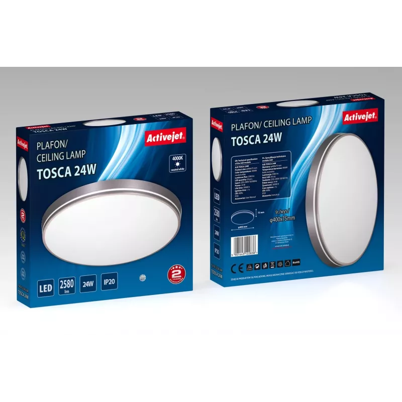 Activejet AJE-TOSCA LED ceiling light 24W