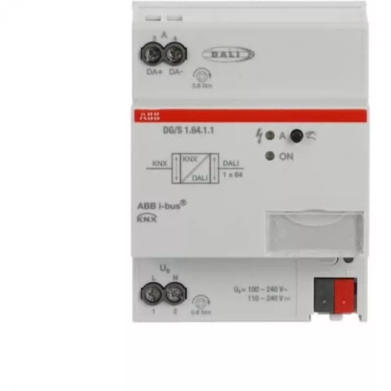 Gateway/controller ABB 2CDG110198R0011, IP20, 264 V input, 70×63.5×90 mm, grey