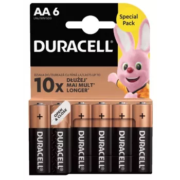 Battery pack Duracell Basic AA / LR6 — 6 pieces (alkaline)
