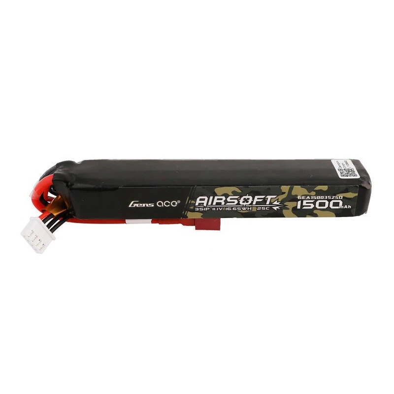 Lithium-Polymer (LiPo) Battery Gens Ace GEA15003S25D 1500mAh 3S 11.1V 25C