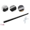 Brush strip DeLOCK 66652 40 mm with aluminium profile angled