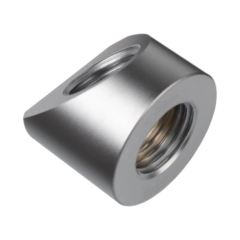 EK Water Blocks EK-Quantum Torque Adapter 45 degrees G1/4 IG to G1/4 IG Satin Titanium
