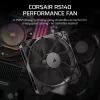 Fan Corsair RS140 14 cm Black 330-1700 RPM 0.11-3.46 mmH2O