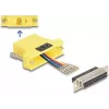 DELOCK D-Sub 25 pin female to RJ12 female assembly kit, yellow