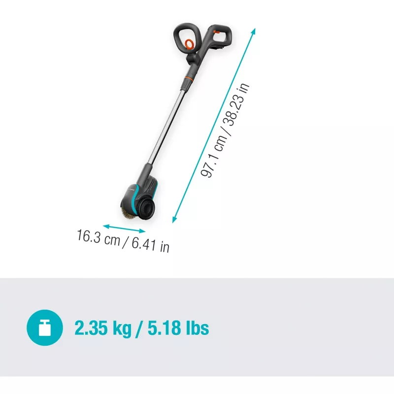 Electric Weed Sweeper GARDENA 14820-55 Battery Height 97.1 cm