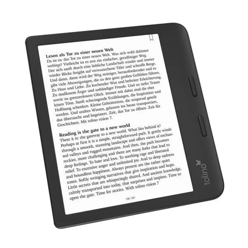 Tolino e-book reader Touchscreen Wi-Fi Black