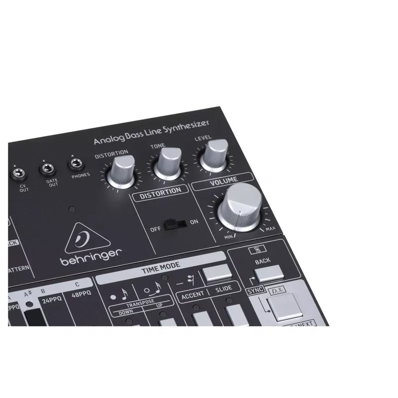 Analog synthesizer Behringer TD-3-SB Black 9V DC