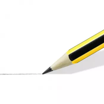 Wooden pencil Staedtler Noris 120 2H — hardness 2H, lead Ø 2 mm, single piece, black/yellow