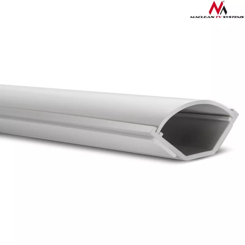 Cable flex tube MACLEAN MCTV-575 for floor, white, 1.5 m, width 43 mm, height 2.3–3.2 cm