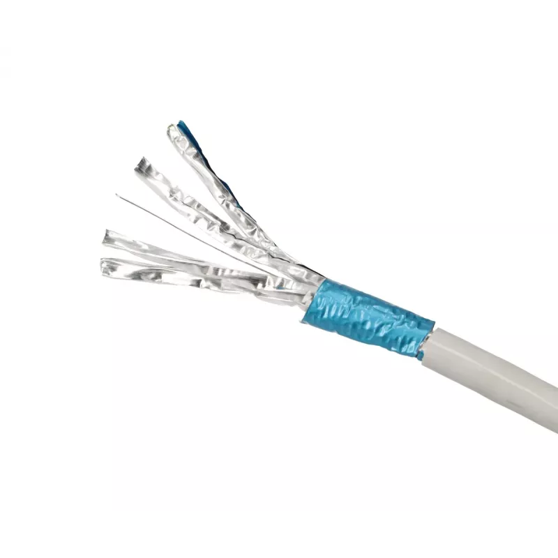 Network Cable Extralink Twisted pair CAT6A FTP (F/FTP) V2 Indoor 500M Grey