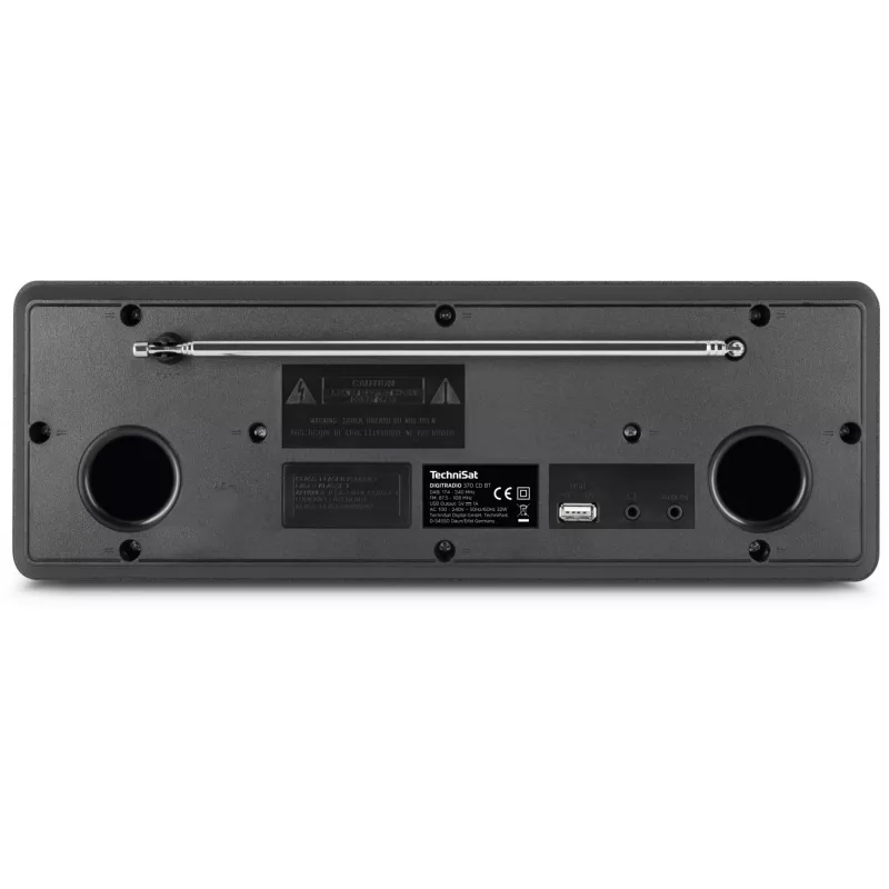 TechniSat DigitRadio 370 CD BT - Audiosystem - 2 x 5 Watt - Black