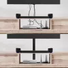 Cover strip aluminum MACLEAN MC-814 B black — cable organizer trim