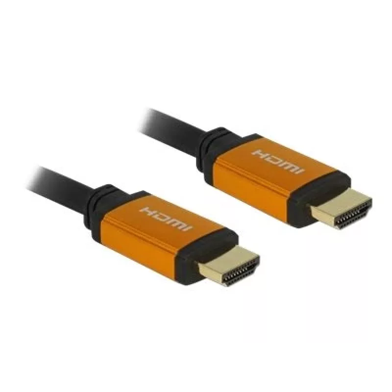HDMI cable DeLOCK 85729 2 m HDMI Type A Standard Black Gold