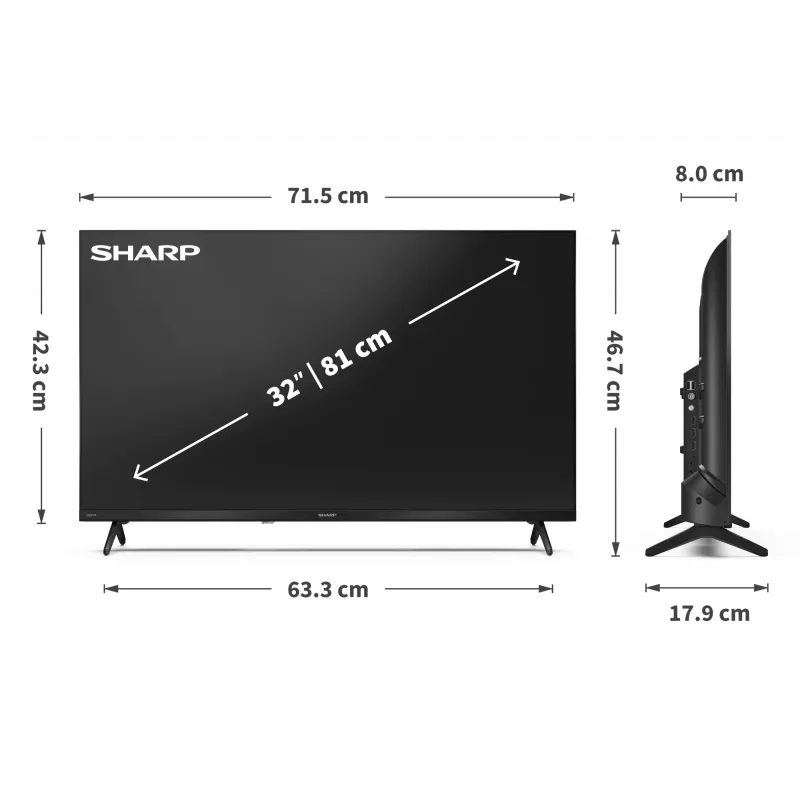 Sharp | 32HF3265E | 32 | Smart TV | Google TV