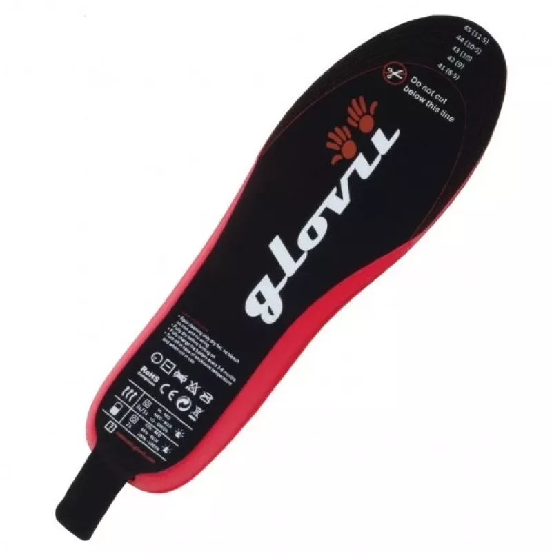 Heated insole Glovii GW2L unisex L Black, polyester, 220 g, all-season